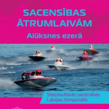 Ātrumlaivu sacensību laikā būs slēgta ūdens transportlīdzekļu satiksme Alūksnes iekšezerā