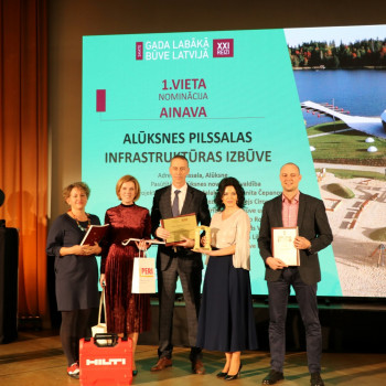 Alūksnes Pilssalas infrastruktūra skatē plūc uzvaras laurus nominācijā “Ainava”